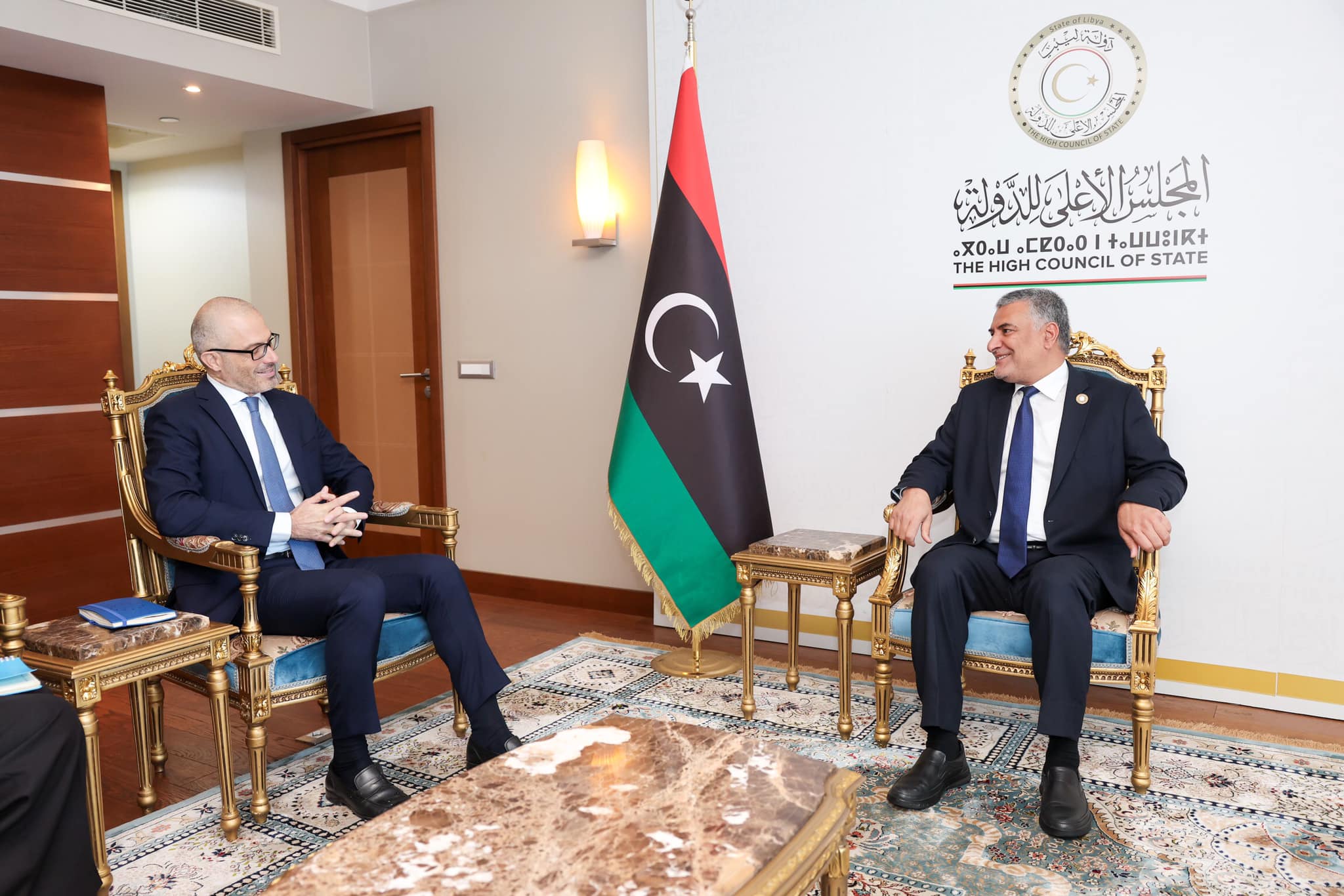  تكالة يبحث مع سفير الاتحاد الأوروبي مستجدات الوضع السياسي الليبي.
