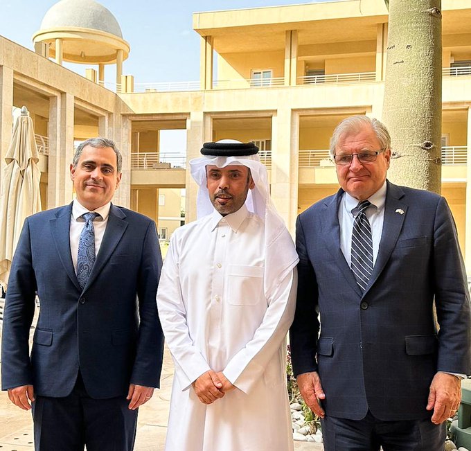 The American and Qatari ambassadors discuss supporting the electoral process in Libya.