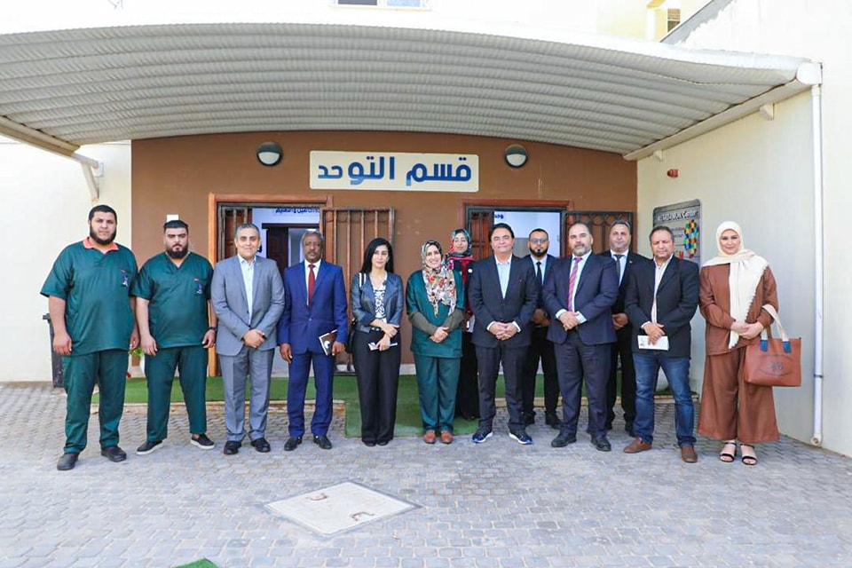  ضمن مشروع الإعداد للتصنيف الليبي للاعاقة : وفد خبراء الجامعة العربية يزور عددا من مراكز الاعاقة  .