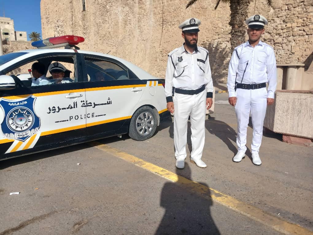 Tripoli Security Directorate celebrates the activities of World Traffic Day.