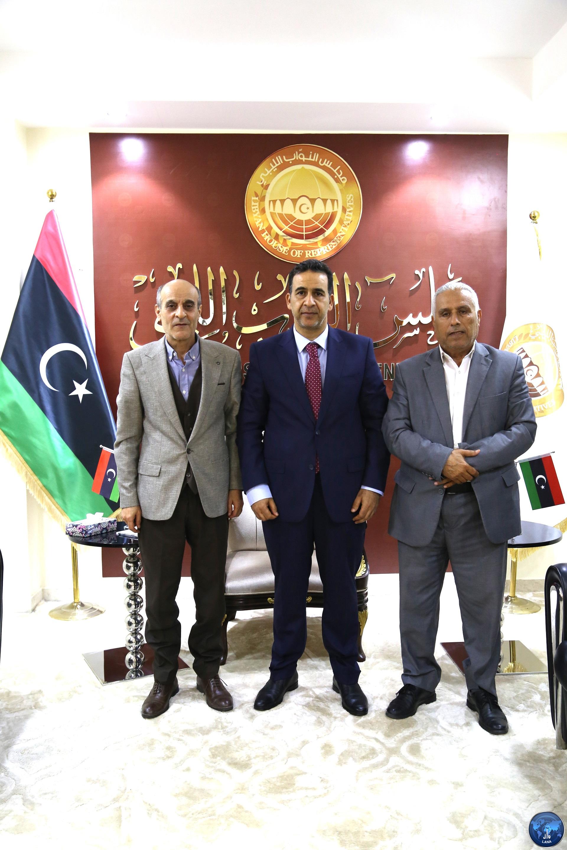 النائب الاول لرئيس مجلس النواب يلتقي برئيس مجلس ادارة وكالة الانباء الليبية .