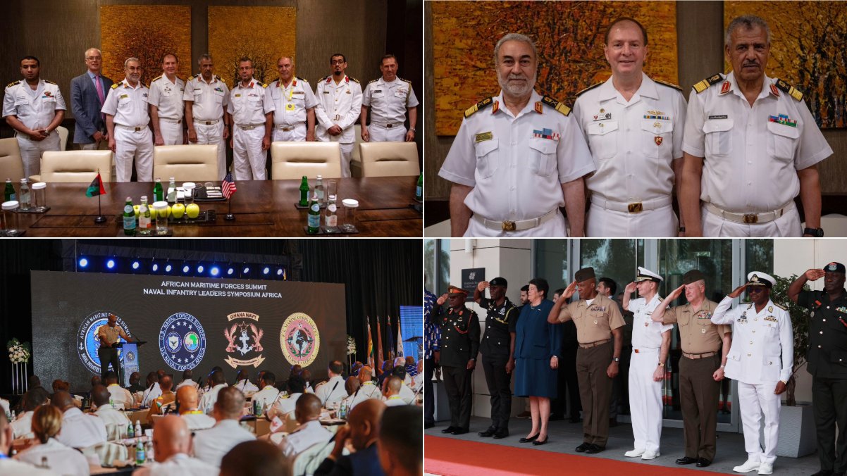   أمريكا تعرب عن شكرها لمشاركة البحرية الليبية في قمة القوات البحرية الأفريقية السنوية الثانية بآكرا.