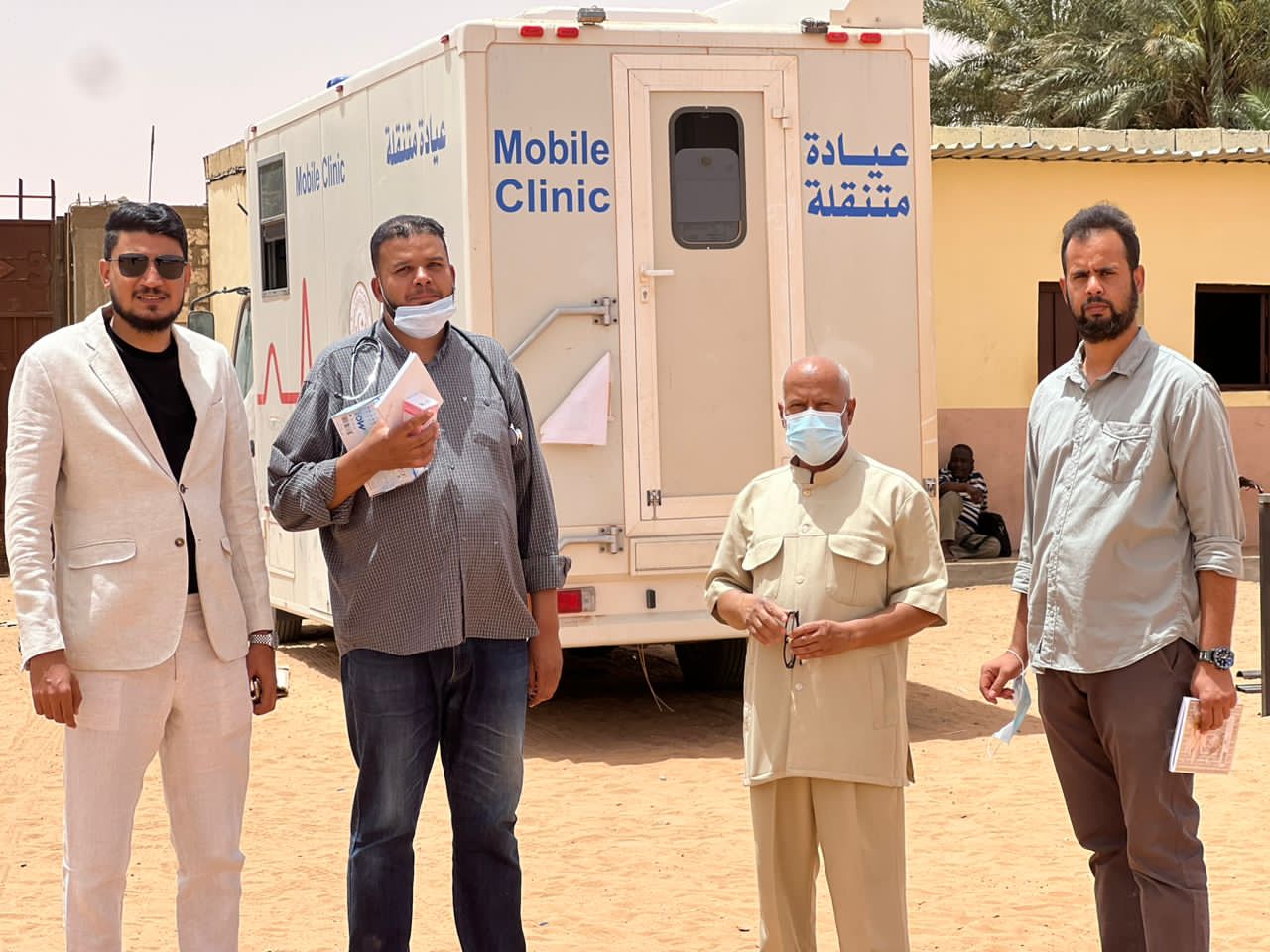 The government appointed by the house of representatives opens a health center at the headquarters of the Anti-Illegal Immigration Service in Kufra.