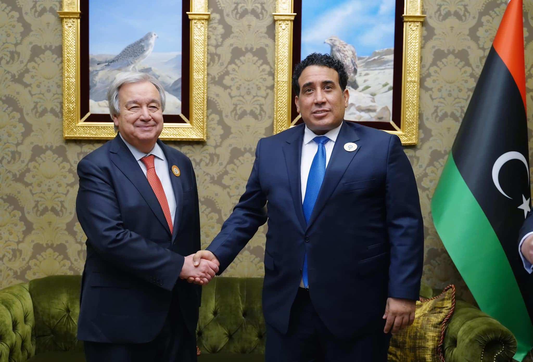 Mnifi meets with the Secretary-General of the United Nations, Antonio Guterres.