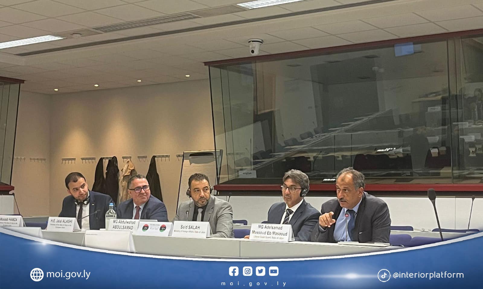 Brussels: A Libyan delegation discusses cooperation in securing and managing borders.