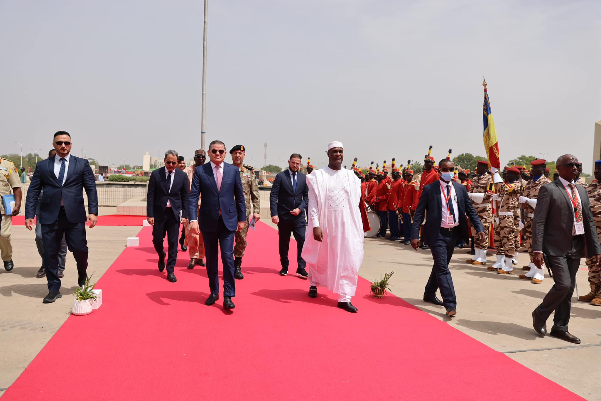 Dabaiba arrives in the Chadian capital, N'Djamena.