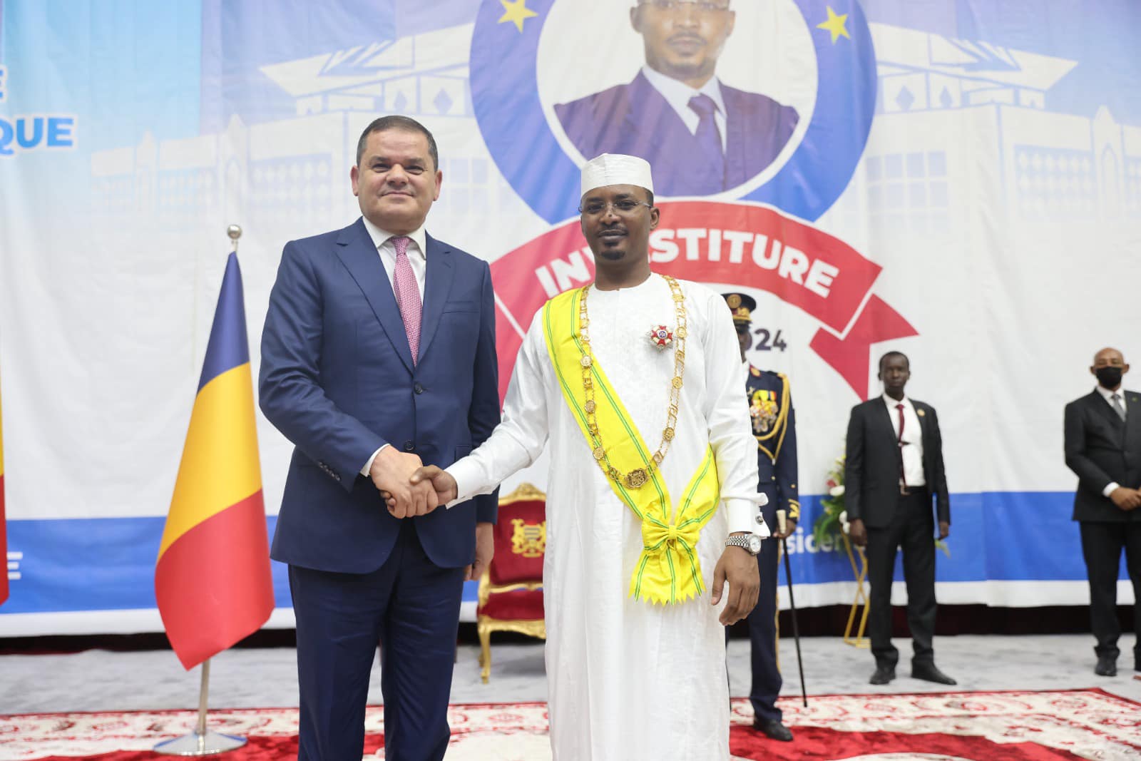 Dbaiba attends the inauguration ceremony of the President of the Republic of Chad.