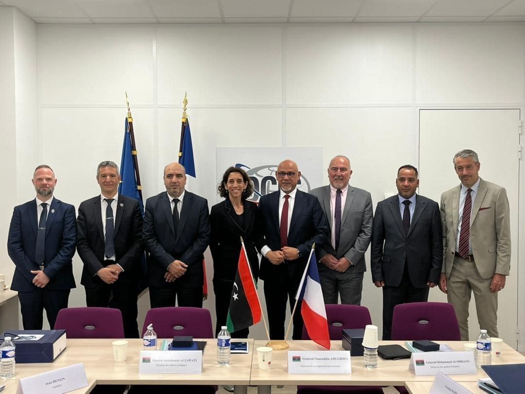 A delegation from the Interior Ministry discusses security cooperation between Libya and France in Paris.