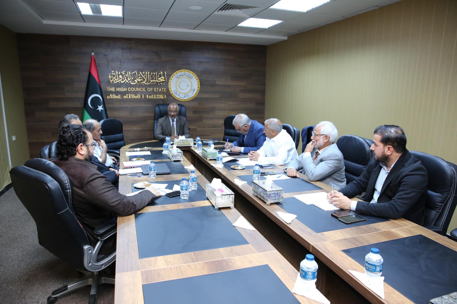  لجنة الشؤون السياسية بمجلس الدولة تعقد لقاء مع حراك العدالة الانتقالية .