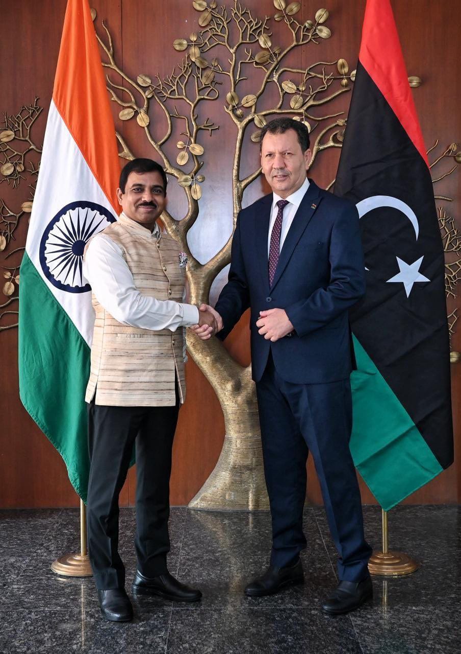India announces the reopening of its embassy in Tripoli in the near future.