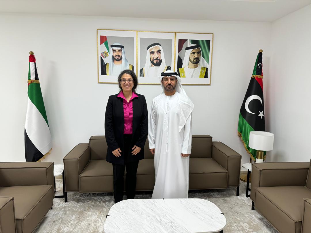  خوري تبحث مع السفير الاماراتي لدى ليبيا دعم جهود الاستقرار واجراء الانتخابات في ليبيا.