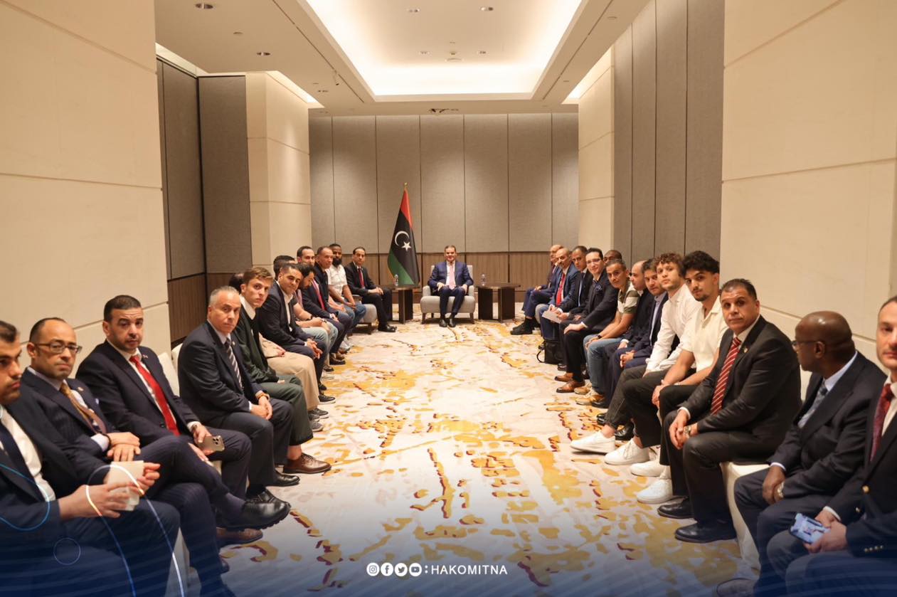 Dbaiba meets with the Libyan community in China.
