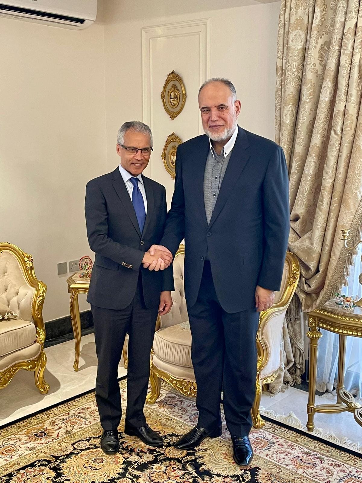 Libyan National Security Advisor meets with the French Ambassador.