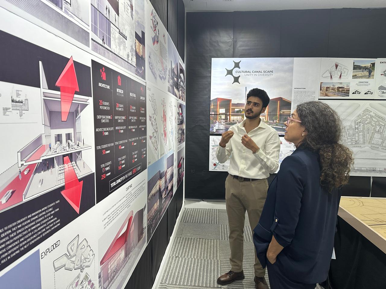 Khoury visits the Bernici University of Architecture and Urbanism in the city of Benghazi.