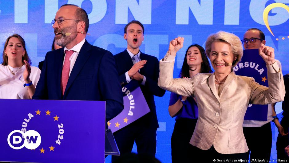 تيار يمين الوسط يتصدر نتائج الانتخابات الأوروبية. 
