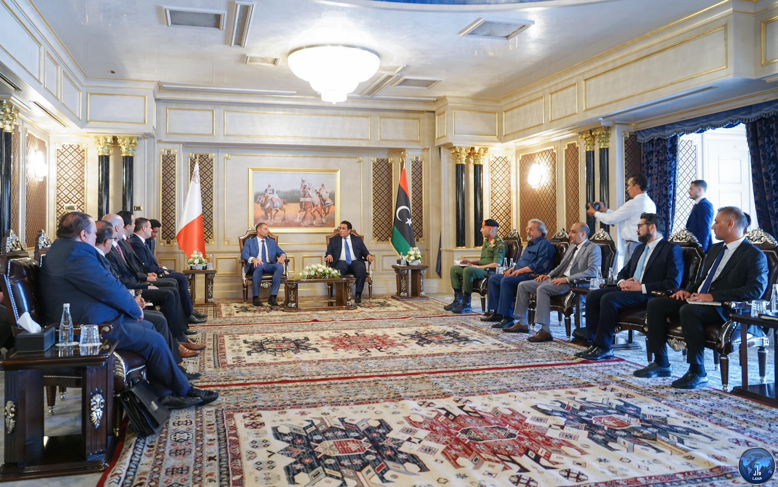 Al-Menfi discusses the Maltese PM joint cooperation.