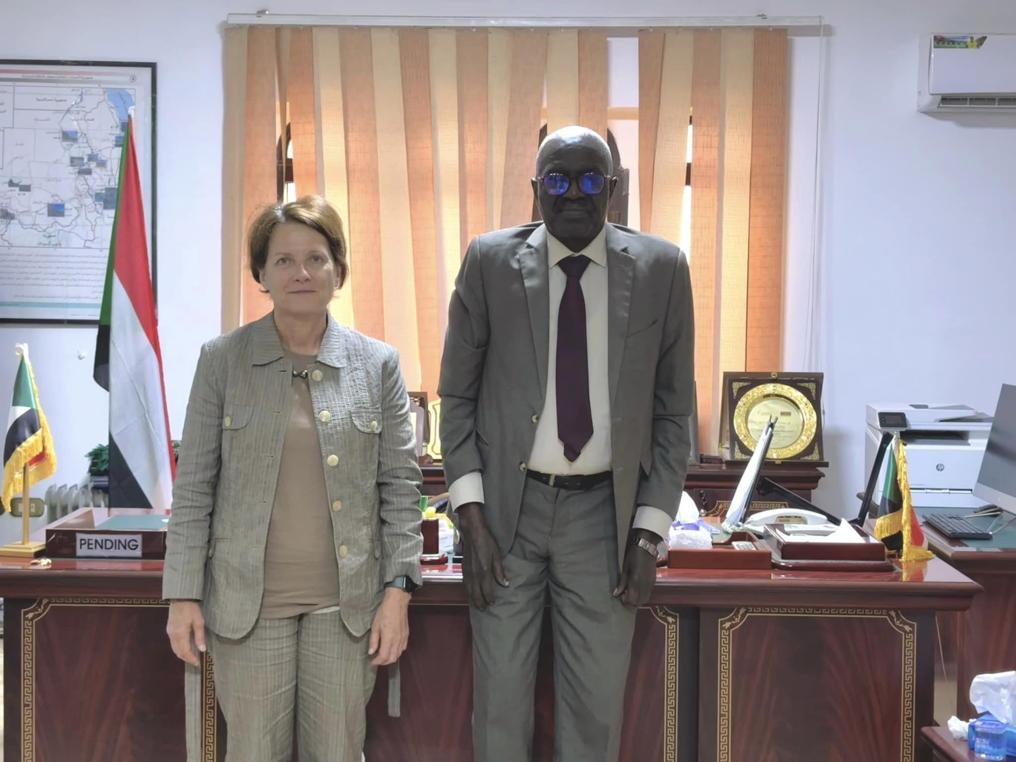 IOM Chief of Mission meets with the Ambassador of Sudan to Libya.
