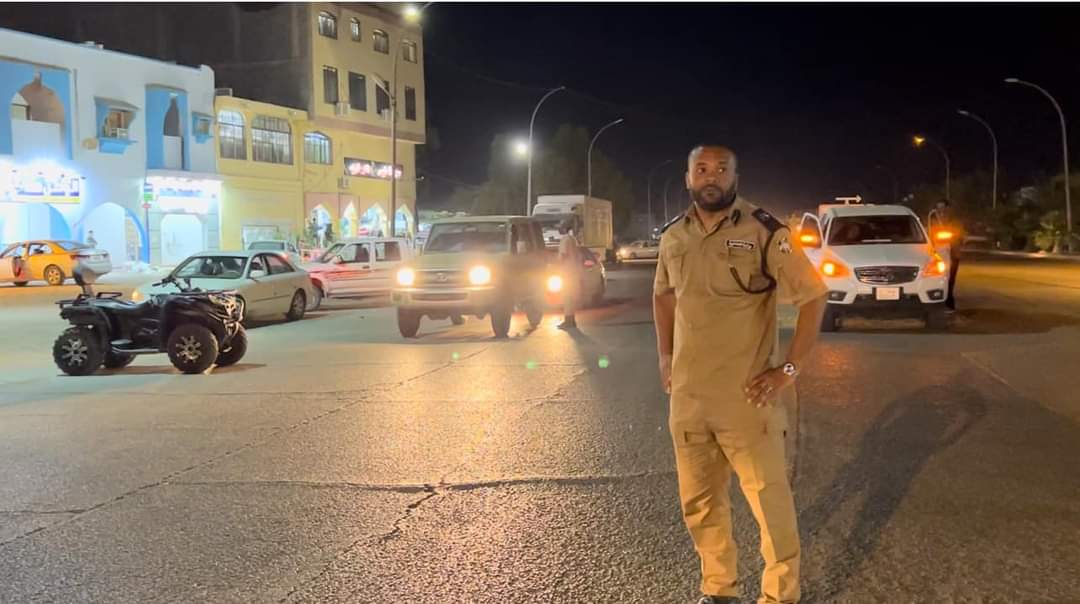 LANA-Al-Jufra: A night security campaign to demonstrate security and control the main street in the cities of Al-Jufra.