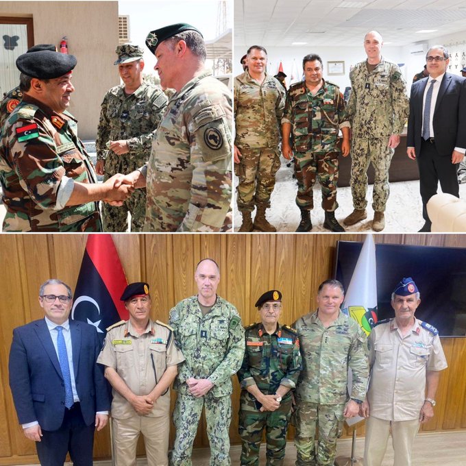 A delegation from AFRICOM meets with military leaders in Misrata.