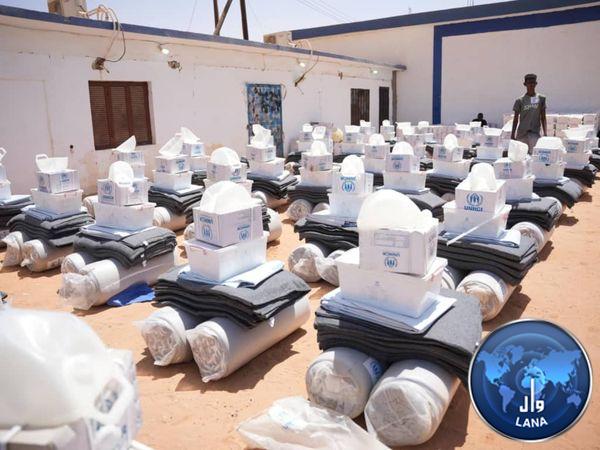  الليبية للإغاثة: توزيع مساعدات على (471 ) من لاجئي السودان في الكفرة .