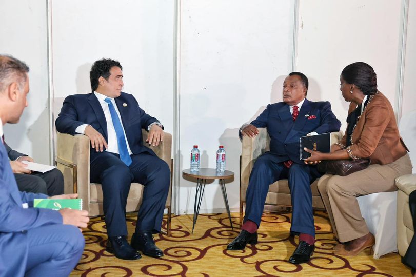 Al-Menfi holds discussions with the Congolese President.