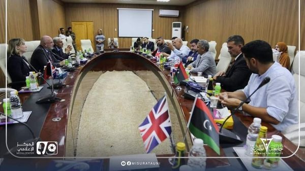 UK Ambassador visits Misrata University.
