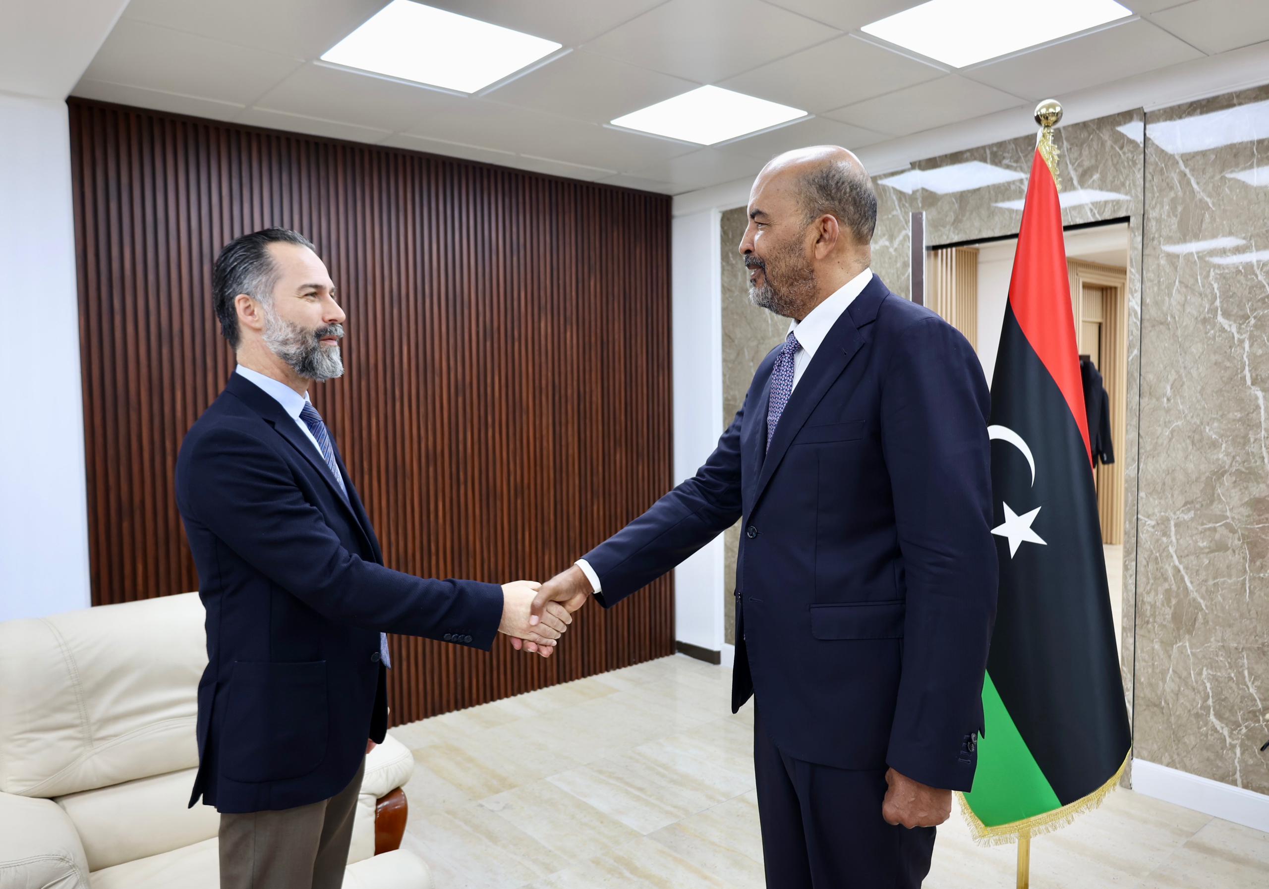 Al-Koni receives the Turkish ambassador to Libya