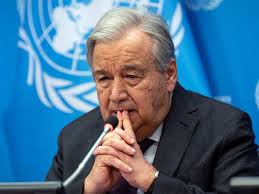 الأمين العام للأمم المتحدة يصف  الوضع في غزة بأنه  كارثة مكتملة الأركان .