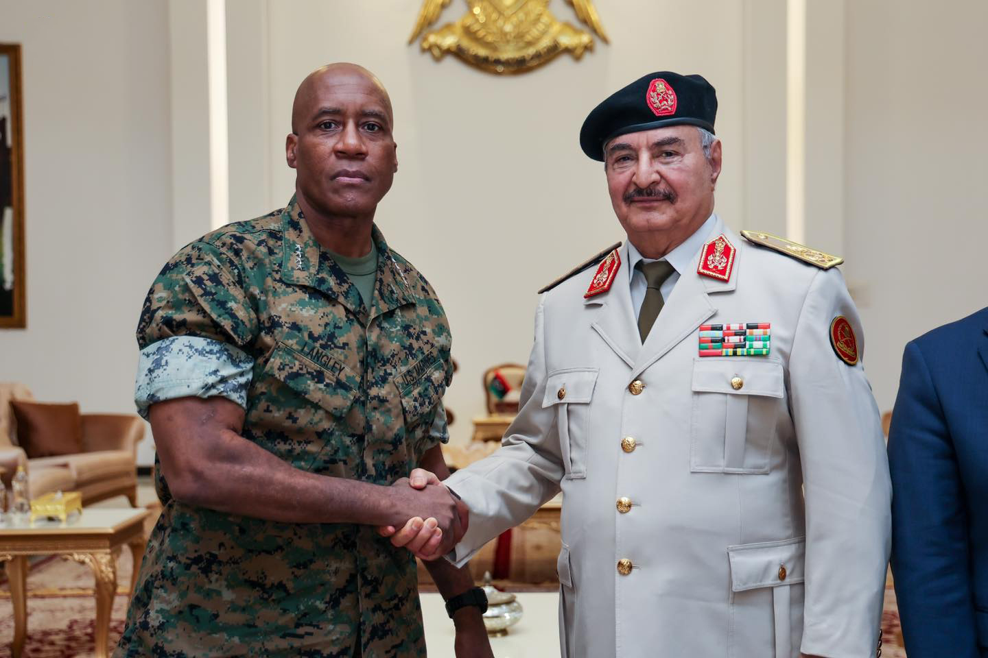 Libyan News Agency - AFRICOM Commander Meets Haftar in Benghazi.