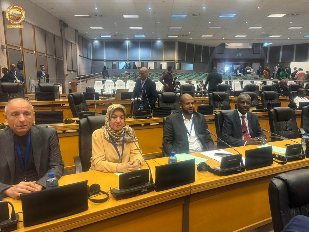 Members of the Pan-African Parliament's House of Representatives participate in a session on the impact of climate change held in South Africa.