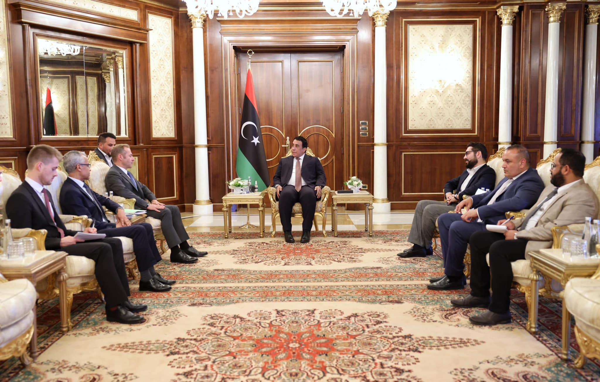 Al Menfi discusses positive developments in Libya with Macron's envoy.