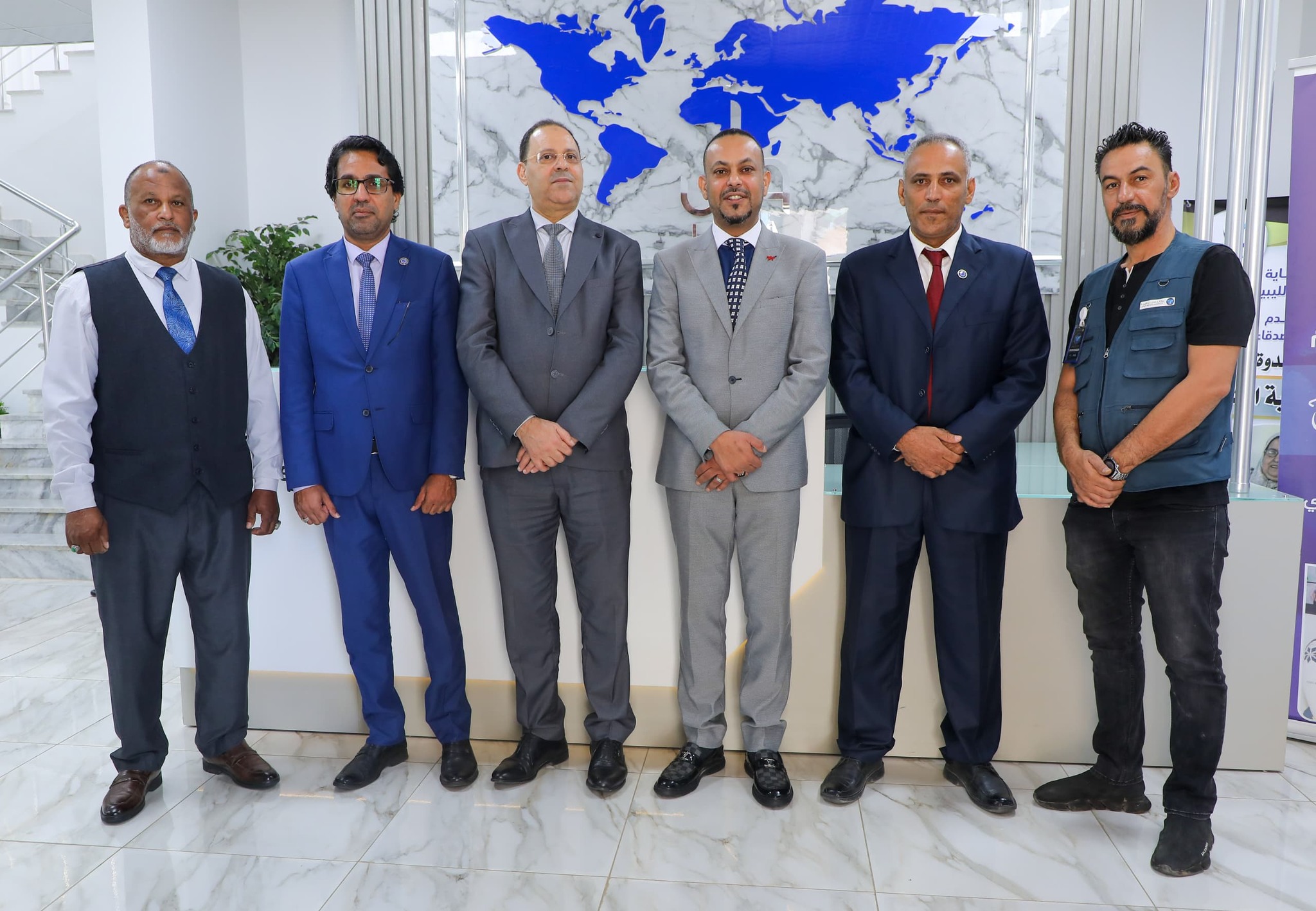 The Consul of the Kingdom of Morocco in Benghazi visits the headquarters of the Libyan News Agency in the city.