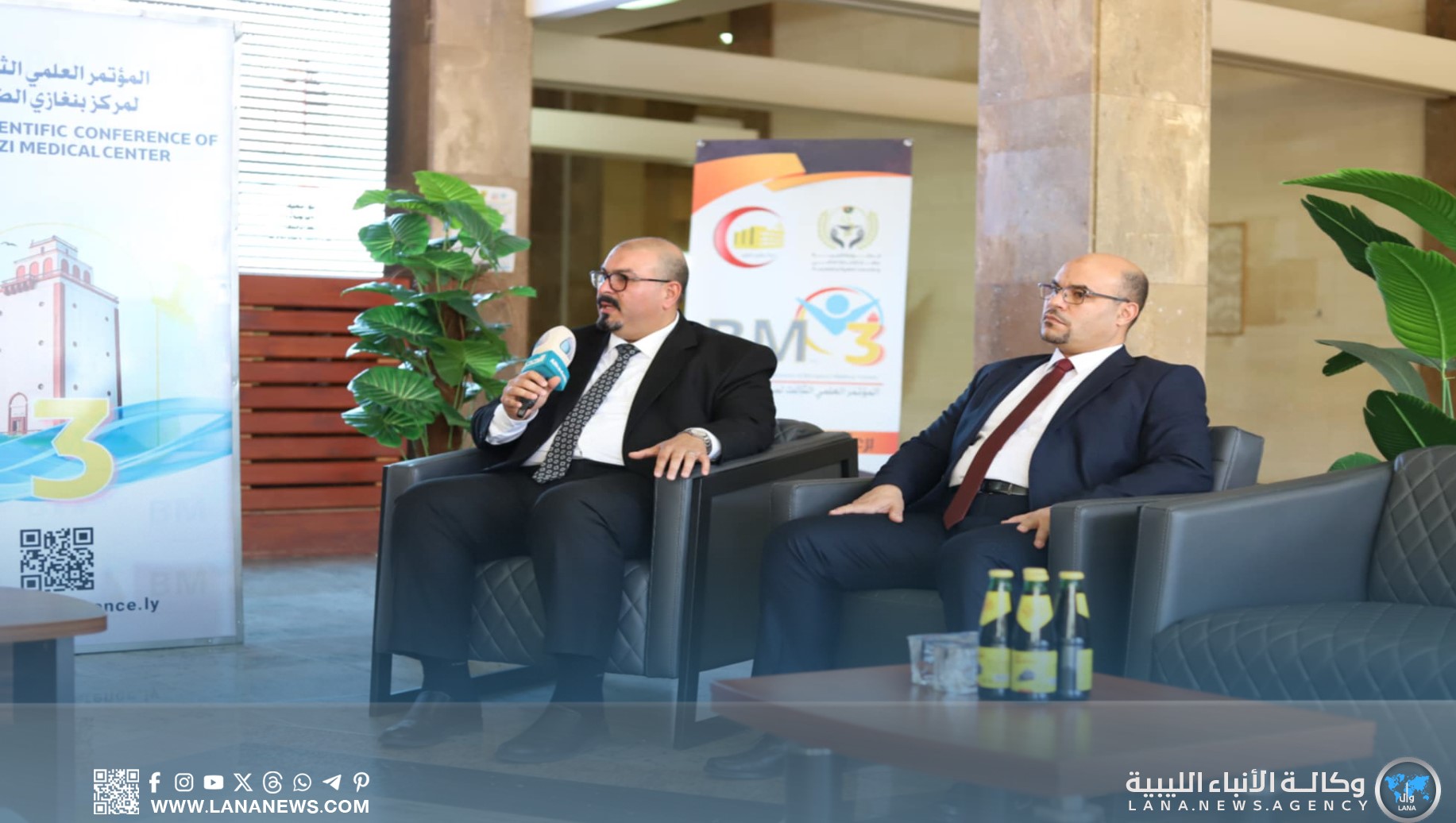 جلسة حوارية استعدادًا لانطلاق المؤتمر العلمي الثالث بمركز بنغازي الطبي