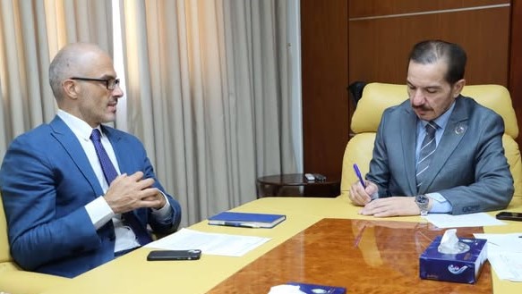 Orlando assures Al-Zidani of the EU's continued support for development efforts in Libya.