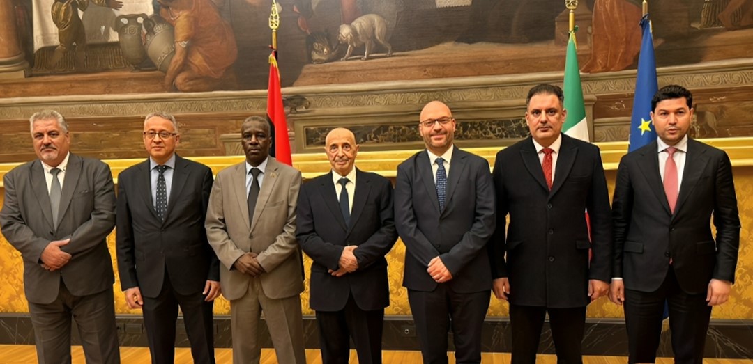 عقيلة صالح في روما لتعزيز العلاقات الليبية-الإيطالية وتطوير التعاون البرلماني والاقتصادي