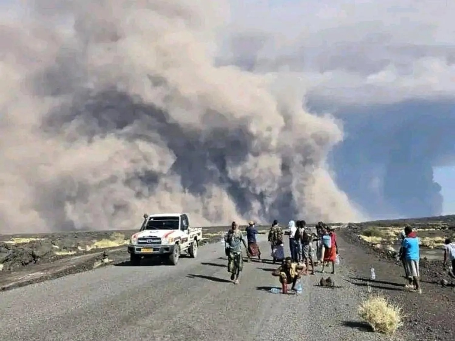  بركان هايلي جوبي في إثيوبيا يسجل أول ثوران له منذ نحو 12 ألف عام.