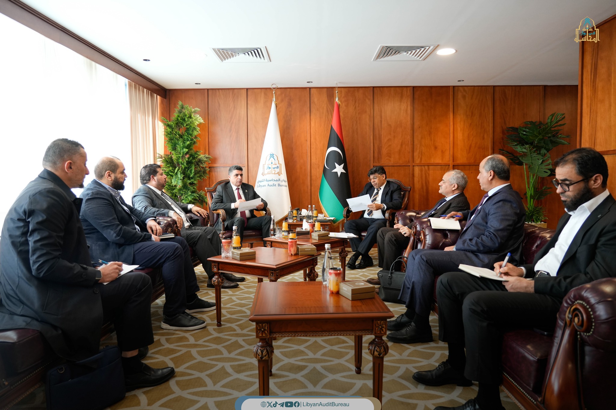 ديوان المحاسبة يستضيف اجتماعاً رفيع المستوى لمناقشة أوضاع قطاع النفط.