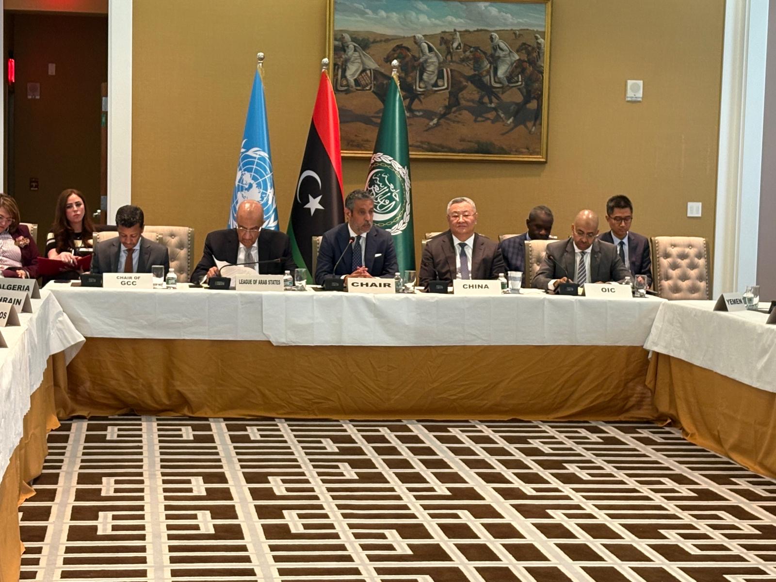 ليبيا ترأس اجتماعًا عربيًا في الأمم المتحدة لبحث أمن الملاحة مع الصين .