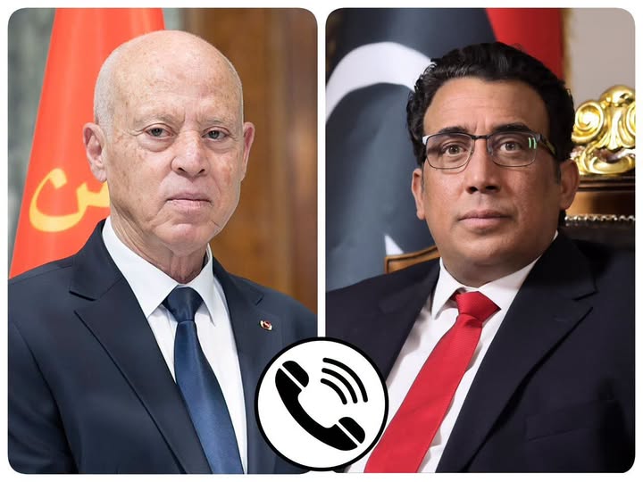  المنفي وسعيد يبحثان تعزيز العلاقات الليبية التونسية وتنسيق المواقف إزاء القضايا الإقليمية