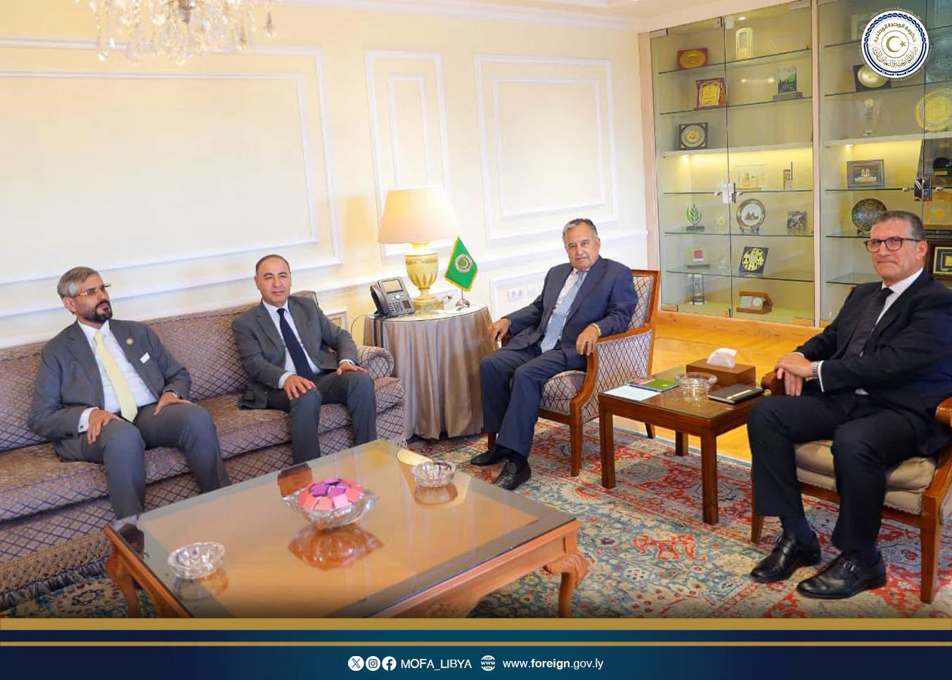 الباعور يؤكد دعم ليبيا للجامعة العربية وحرصها على تعزيز دورها في خدمة القضايا العربية .