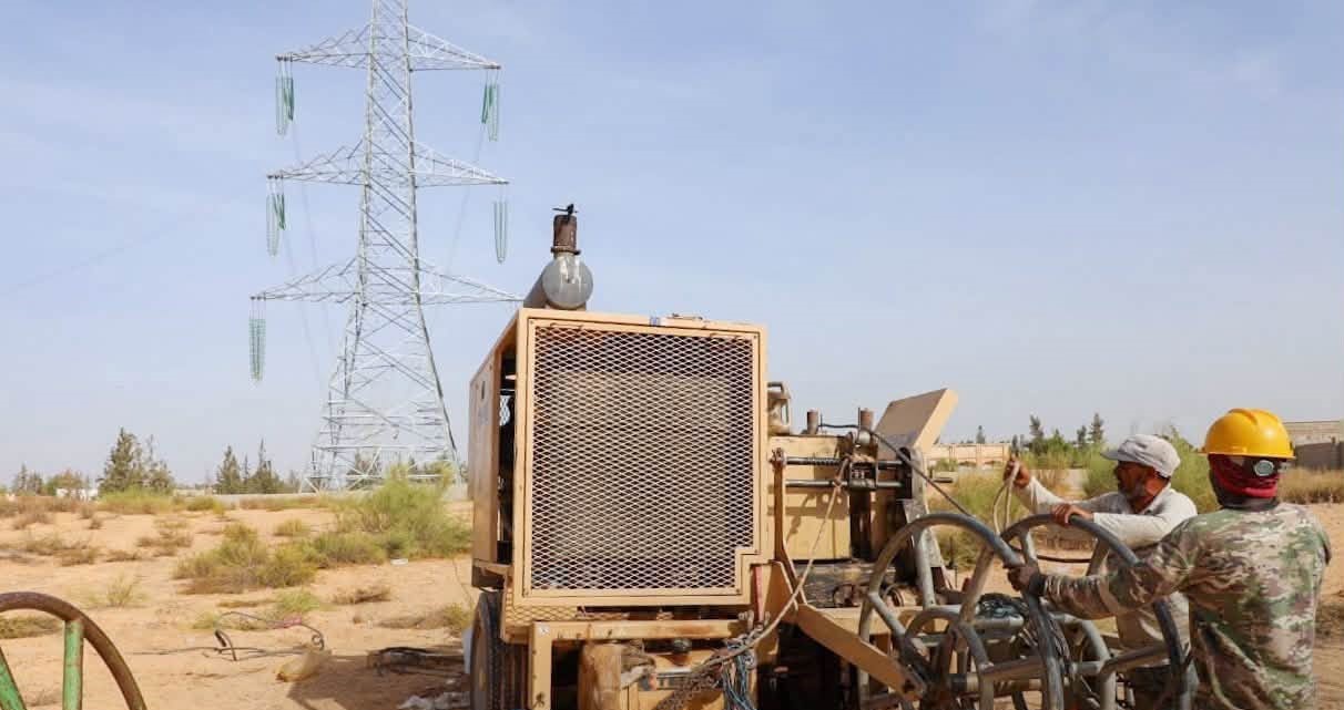 تواصل اعمال الخط الرابط بين محطتي غرب طرابلس والتبة .