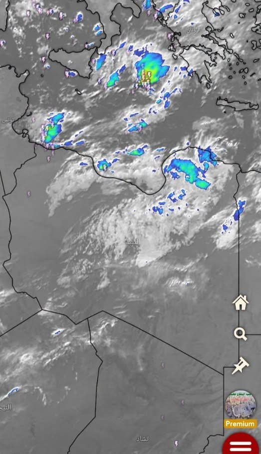 المركز الوطني للأرصاد الجوية يرصد نشاط خلايا رعدية على مناطق شمال غرب البلاد 